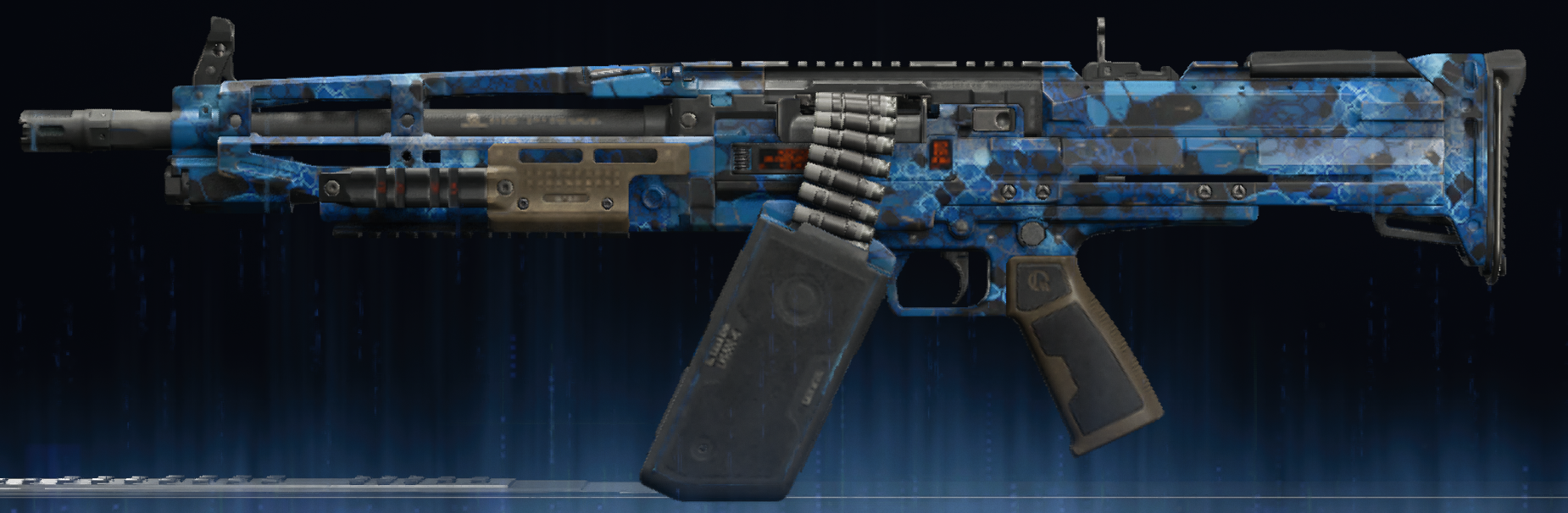 Rendu du camouflage Serpent saphir sur XM325